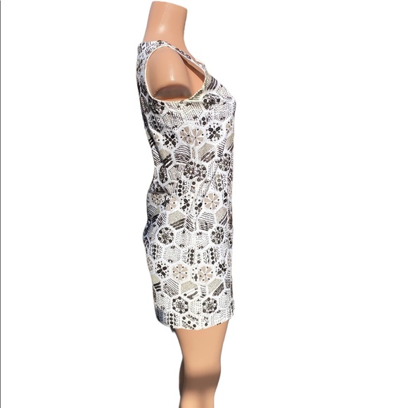 Club Monaco Sequin Detail White Sheath Dress size 2 - Picture 4 of 6